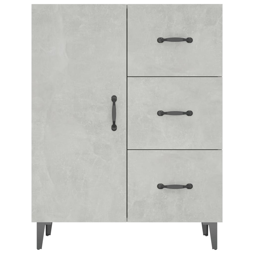 VidaXL Dressoir 69,5x35x90 cm bewerkt hout betongrijs