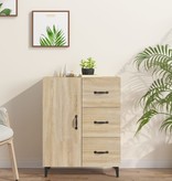 VidaXL Dressoir 69,5x34x90 cm bewerkt hout sonoma eikenkleurig
