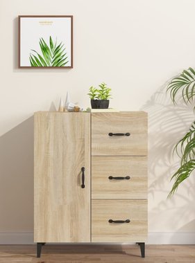 VidaXL Dressoir 69,5x34x90 cm bewerkt hout sonoma eikenkleurig