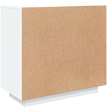 VidaXL Dressoir 80x40x75 cm bewerkt hout wit