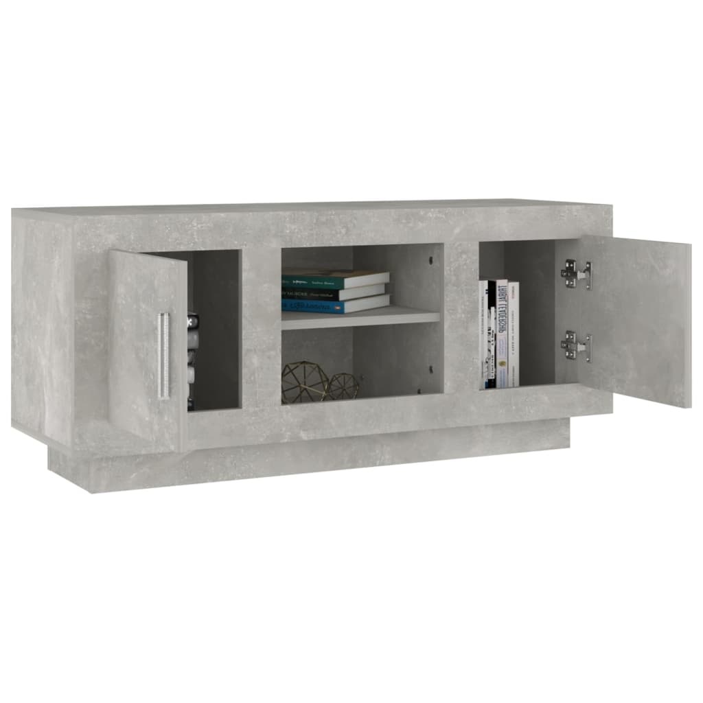 VidaXL Cd-kast 102x35x45 cm bewerkt hout betongrijs