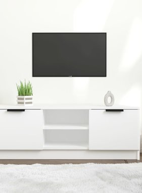 VidaXL Tv-meubel 102x35x36,5 cm bewerkt hout wit