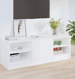 VidaXL Tv-meubel 102x35,5x36,5 cm bewerkt hout wit