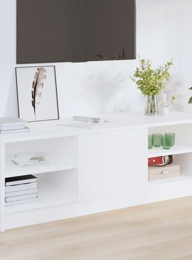 VidaXL Tv-meubel 102x35,5x36,5 cm bewerkt hout wit