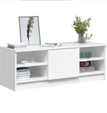 VidaXL Tv-meubel 102x35,5x36,5 cm bewerkt hout wit