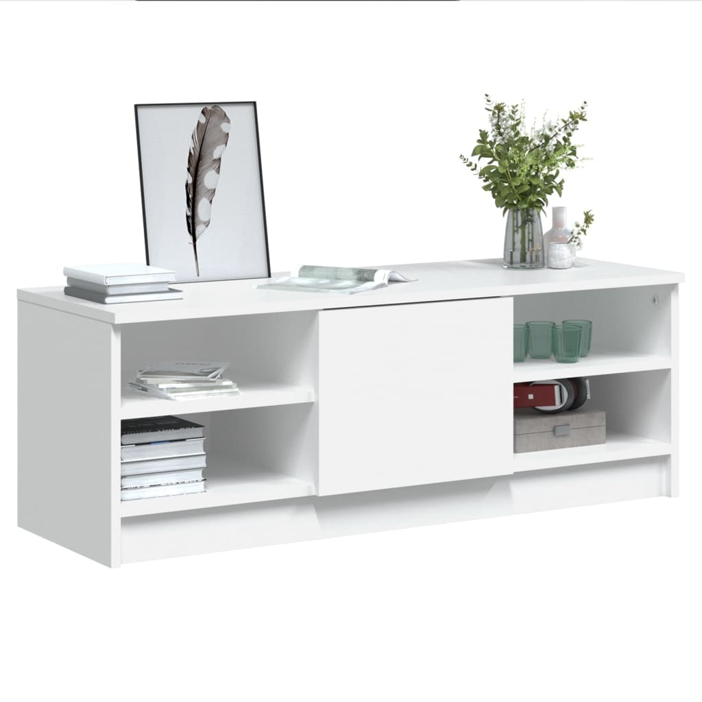 VidaXL Tv-meubel 102x35,5x36,5 cm bewerkt hout wit