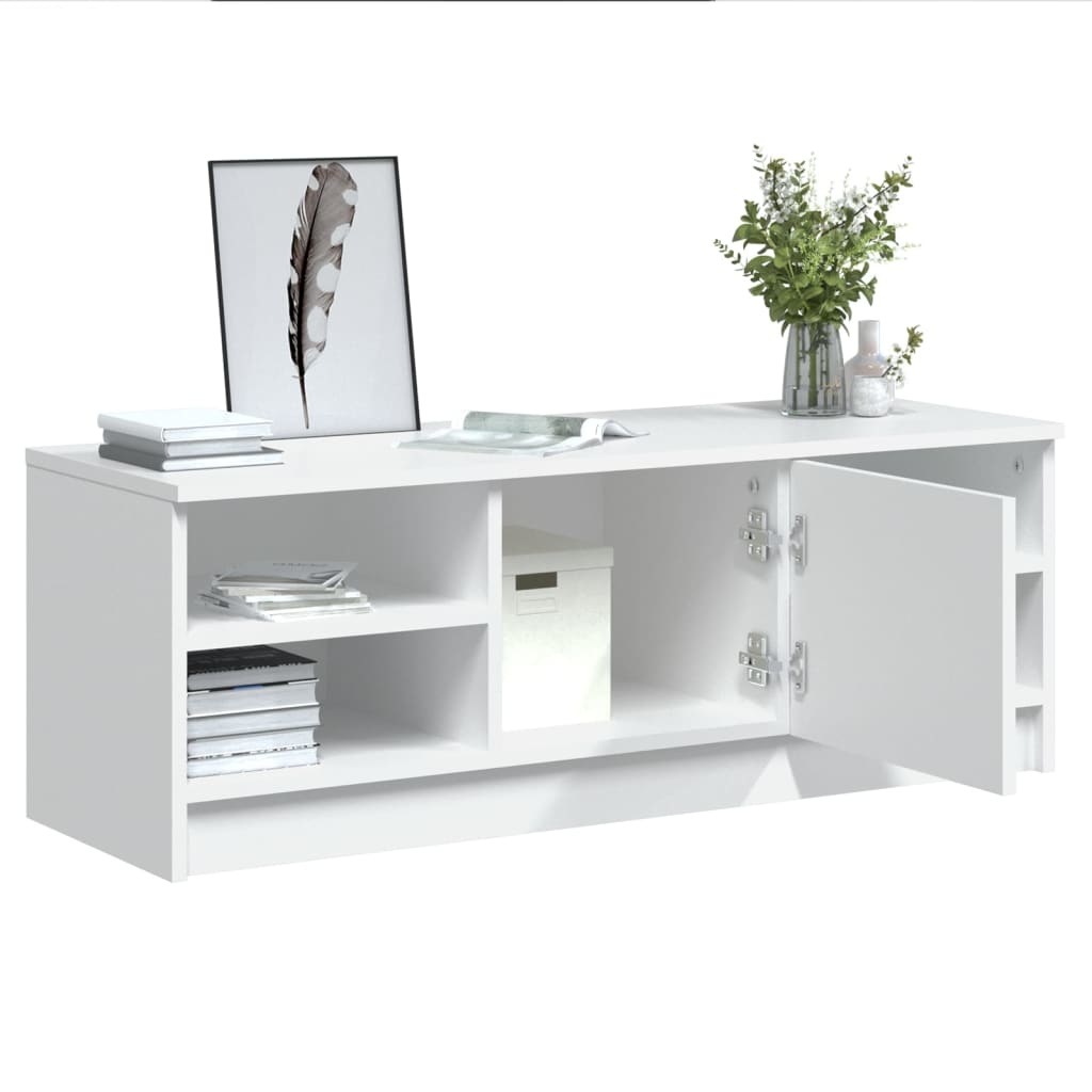 VidaXL Tv-meubel 102x35,5x36,5 cm bewerkt hout wit
