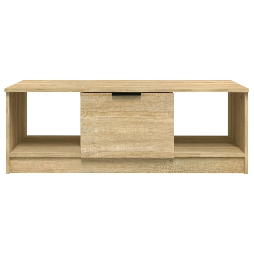 VidaXL Salontafel 102x50x36 cm bewerkt hout sonoma eikenkleurig