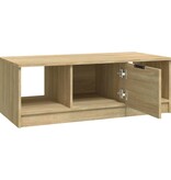 VidaXL Salontafel 102x50x36 cm bewerkt hout sonoma eikenkleurig