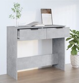 VidaXL Wandtafel 90x36x75 cm bewerkt hout betongrijs