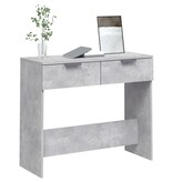 VidaXL Wandtafel 90x36x75 cm bewerkt hout betongrijs