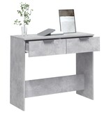 VidaXL Wandtafel 90x36x75 cm bewerkt hout betongrijs