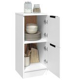 VidaXL Dressoirs 2 st 30x30x70 cm bewerkt hout wit