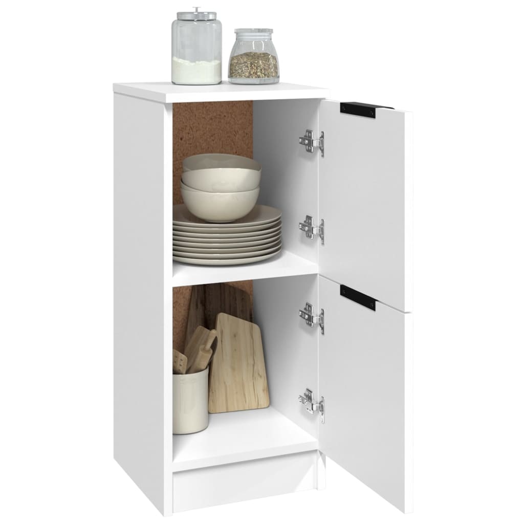 VidaXL Dressoirs 2 st 30x30x70 cm bewerkt hout wit