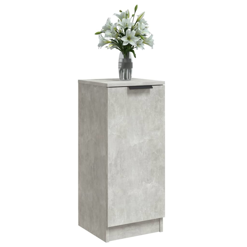VidaXL Dressoirs 2 st 30x30x70 cm bewerkt hout betongrijs