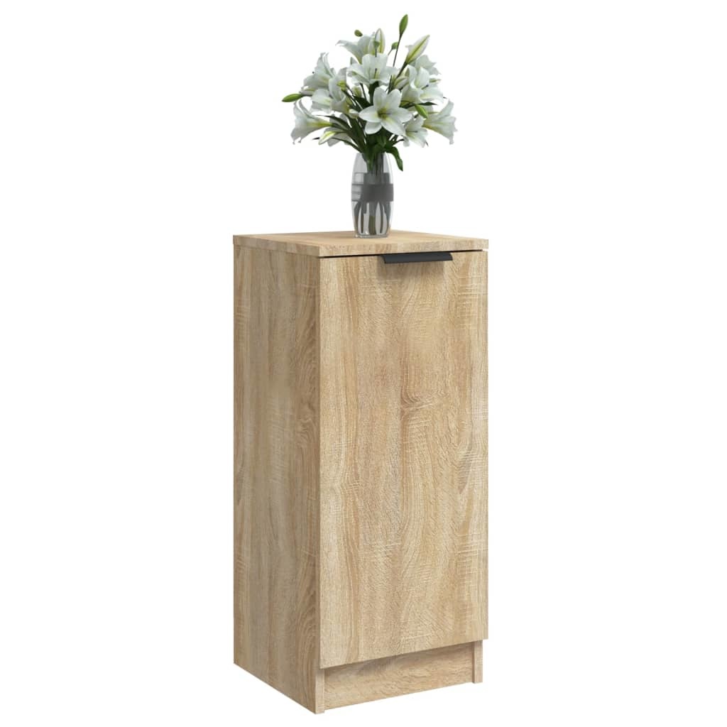 VidaXL Dressoirs 2 st 30x30x70 cm bewerkt hout sonoma eikenkleurig