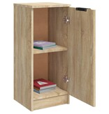 VidaXL Dressoirs 2 st 30x30x70 cm bewerkt hout sonoma eikenkleurig