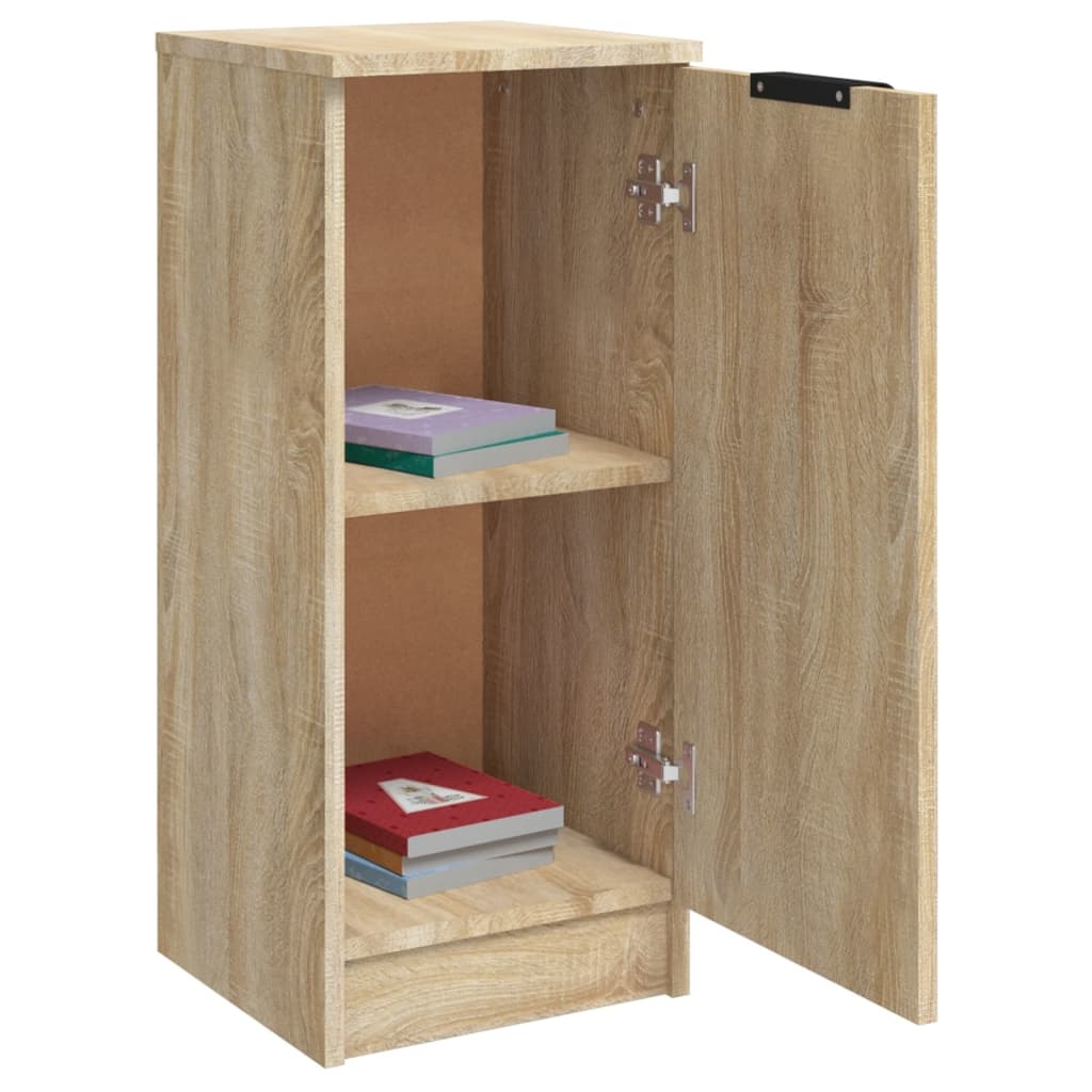 VidaXL Dressoirs 2 st 30x30x70 cm bewerkt hout sonoma eikenkleurig