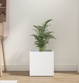 vidaXL Plantenbak 40x40x40 cm bewerkt hout wit