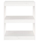 VidaXL Boekenkast/kamerscherm 60x30x71,5 cm massief grenenhout wit