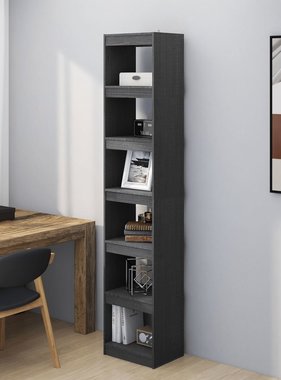 VidaXL Boekenkast/kamerscherm 40x30x199 cm massief grenenhout grijs