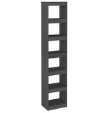 VidaXL Boekenkast/kamerscherm 40x30x199 cm massief grenenhout grijs