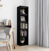 VidaXL Boekenkast/kamerscherm 40x30x167,5 cm massief grenenhout zwart