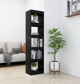 VidaXL Boekenkast/kamerscherm 40x30x167,5 cm massief grenenhout zwart