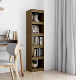 VidaXL Boekenkast/kamerscherm 40x30x167,5 cm grenenhout honingbruin