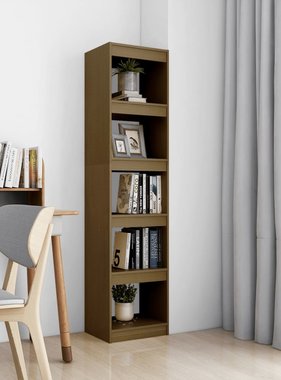 VidaXL Boekenkast/kamerscherm 40x30x167,5 cm grenenhout honingbruin