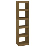 VidaXL Boekenkast/kamerscherm 40x30x167,5 cm grenenhout honingbruin