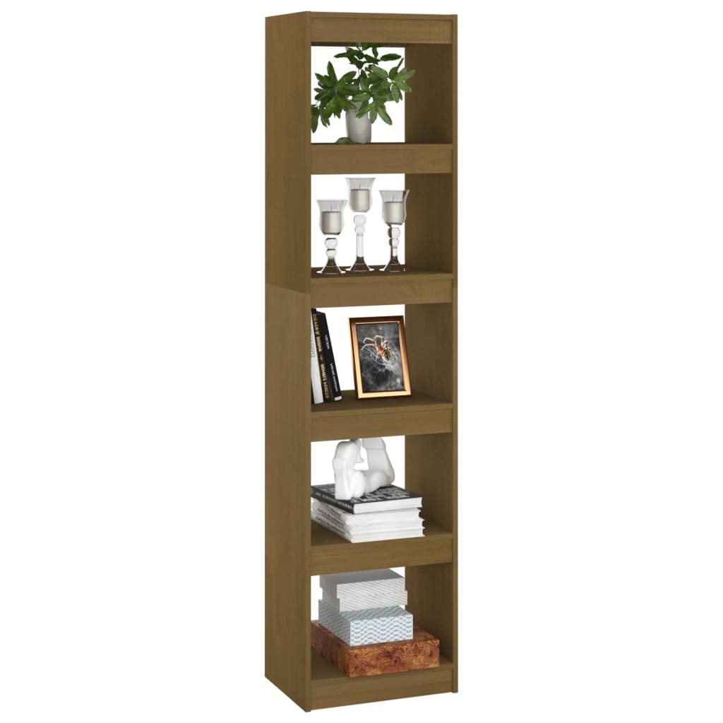 VidaXL Boekenkast/kamerscherm 40x30x167,5 cm grenenhout honingbruin