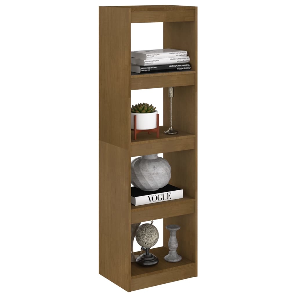 VidaXL Boekenkast/kamerscherm 40x30x135,5 cm grenenhout honingbruin