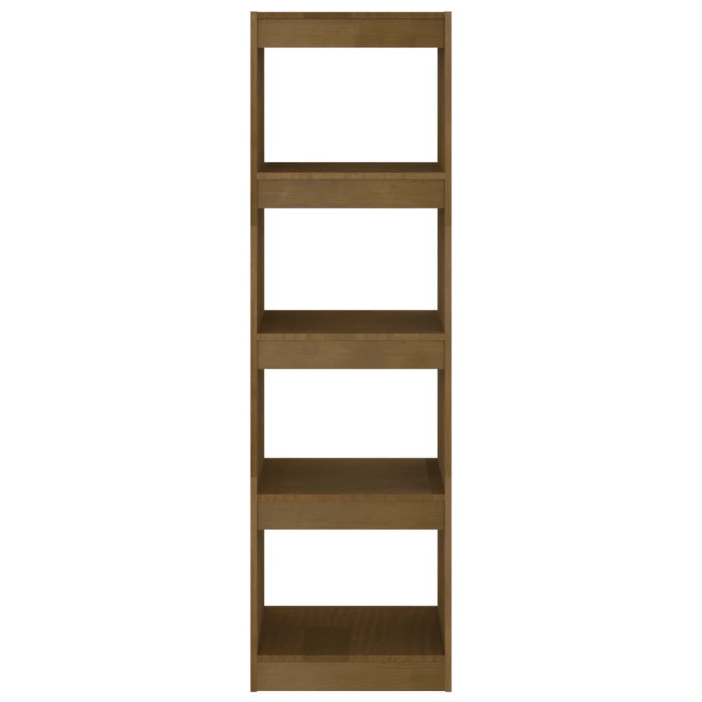VidaXL Boekenkast/kamerscherm 40x30x135,5 cm grenenhout honingbruin