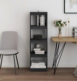 VidaXL Boekenkast/kamerscherm 40x30x135,5 cm grenenhout grijs