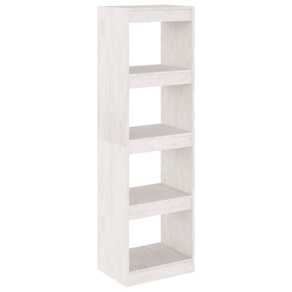 VidaXL Boekenkast/kamerscherm 40x30x135,5 cm grenenhout wit