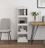 VidaXL Boekenkast/kamerscherm 40x30x135,5 cm grenenhout wit