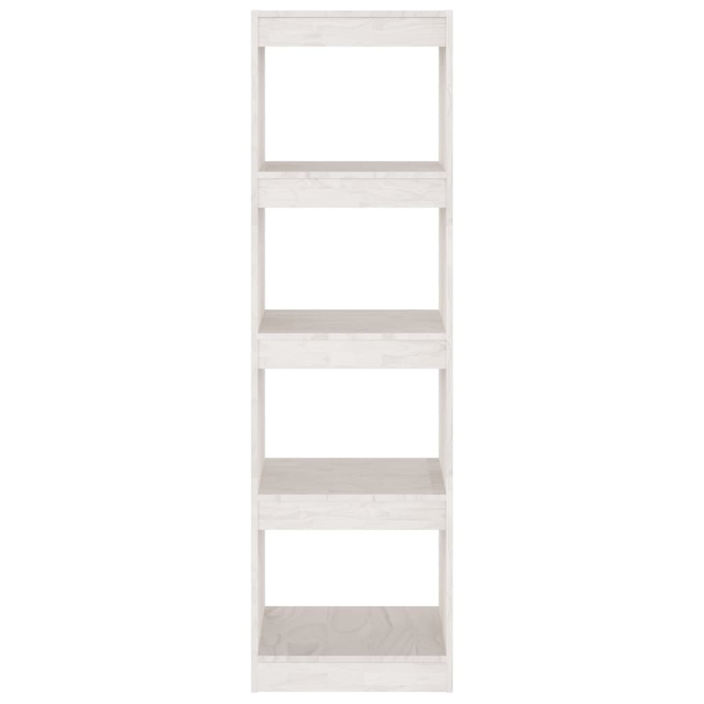 VidaXL Boekenkast/kamerscherm 40x30x135,5 cm grenenhout wit