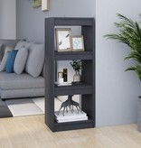 VidaXL Boekenkast/kamerscherm 40x30x103,5 cm massief grenenhout grijs