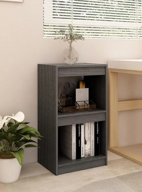 VidaXL Boekenkast 40x30x71,5 cm massief grenenhout grijs