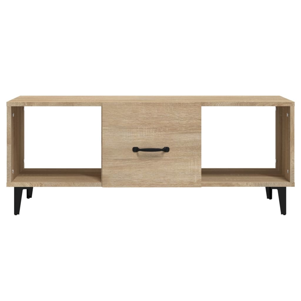 VidaXL Salontafel 102x50x40 cm bewerkt hout sonoma eikenkleurig