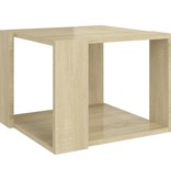 VidaXL Salontafel 40x40x30 cm bewerkt hout sonoma eikenkleurig