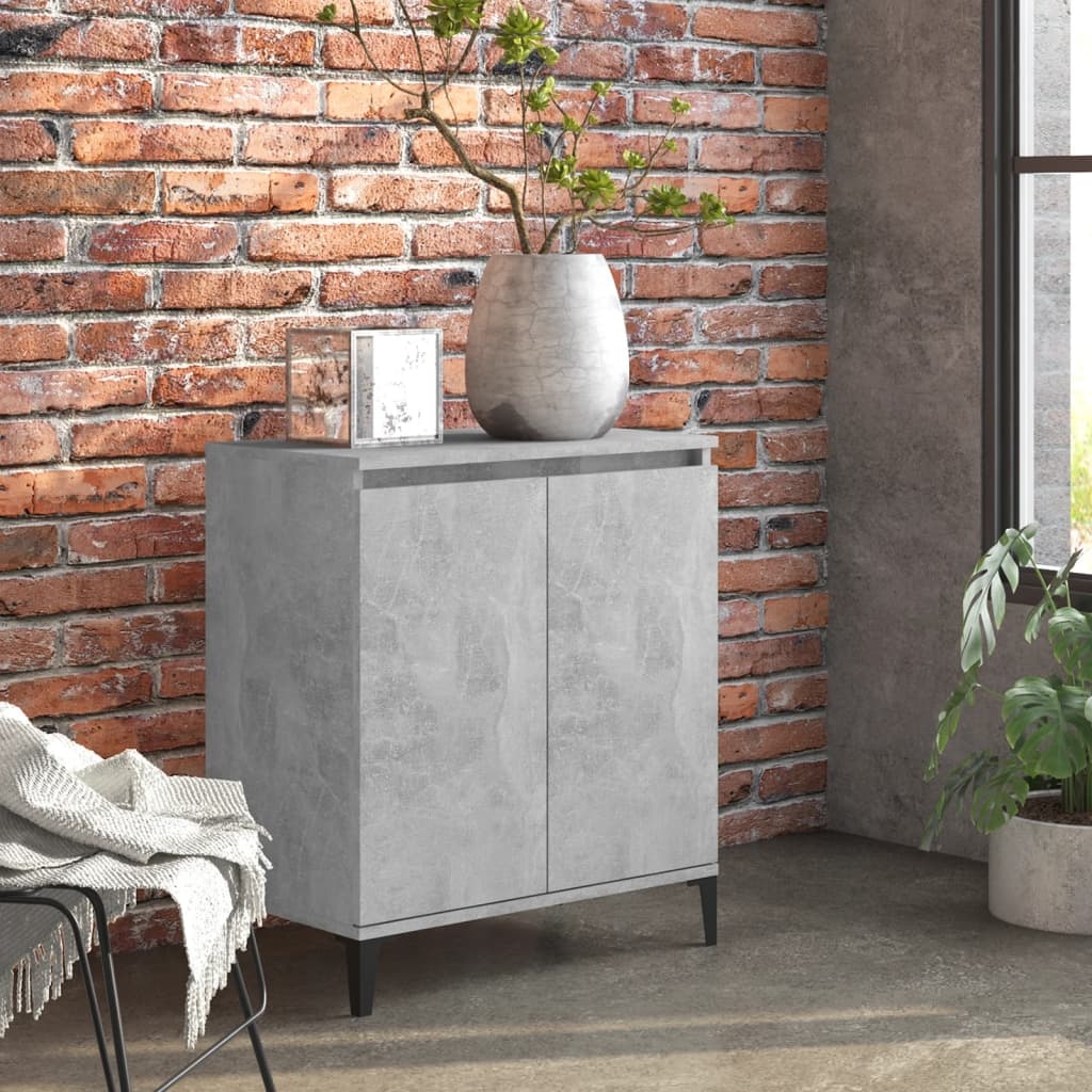 VidaXL Dressoir 60x35x70 cm spaanplaat betongrijs