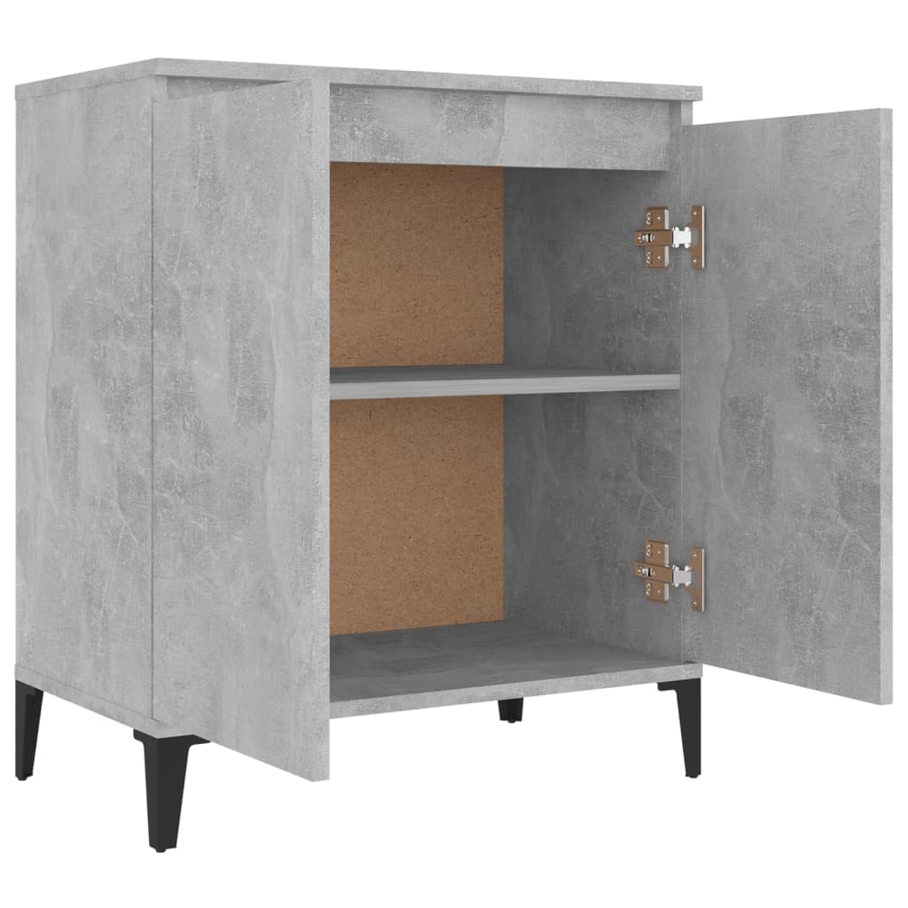 VidaXL Dressoir 60x35x70 cm spaanplaat betongrijs