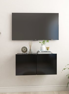 VidaXL Tv-hangmeubel 60x30x30 cm zwart