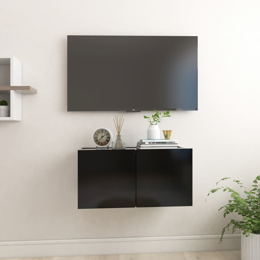VidaXL Tv-hangmeubel 60x30x30 cm zwart