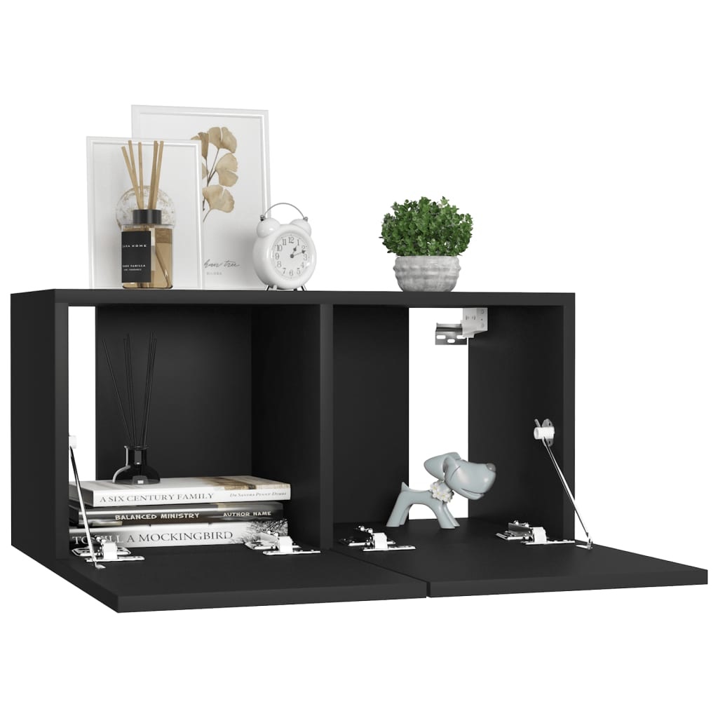 VidaXL Tv-hangmeubel 60x30x30 cm zwart
