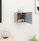 VidaXL Tv-wandmeubel 30,5x30x30 cm betongrijs