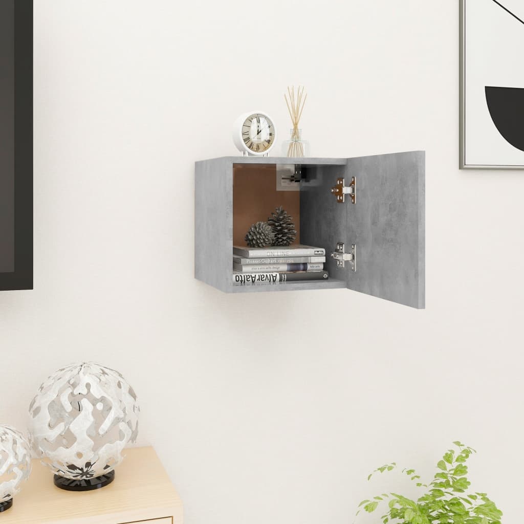 VidaXL Tv-wandmeubel 30,5x30x30 cm betongrijs