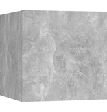 VidaXL Tv-wandmeubel 30,5x30x30 cm betongrijs